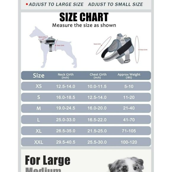 Pug Life Harness Black XS Adjustable Dog no pull Harness With Reflective Strap - Picture 5 of 5